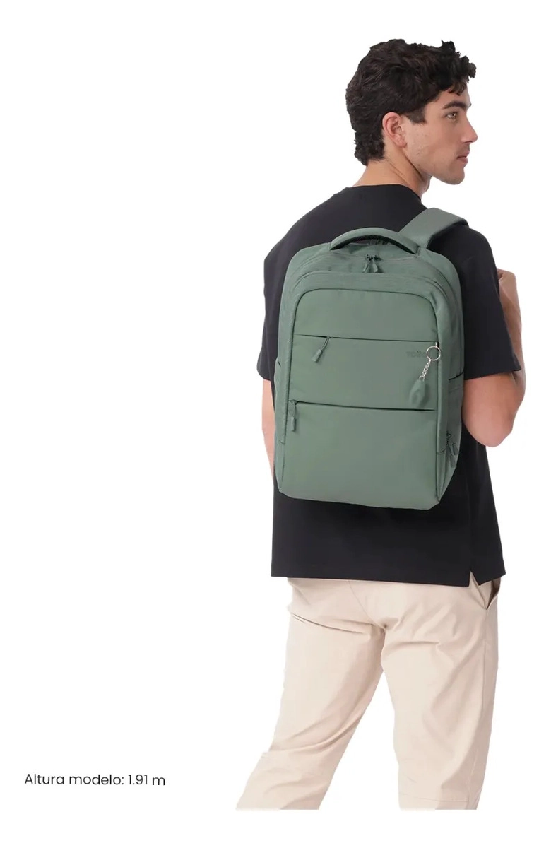 MOCHILA EJECUTIVO PORTA PC 16  DALLAS VERDE HOMBRE - 2