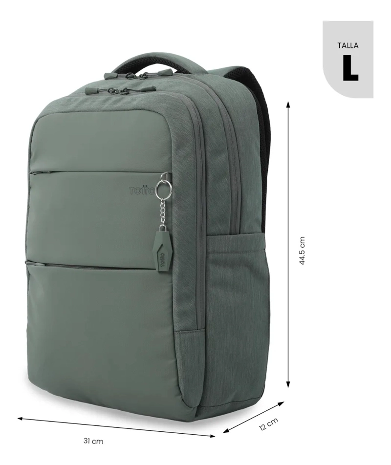 MOCHILA EJECUTIVO PORTA PC 16  DALLAS VERDE HOMBRE - 3