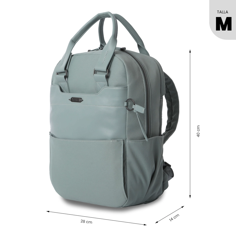MOCHILA EJECUTIVO PORTA PC 14' TOSCANA VERDE MUJER - 2