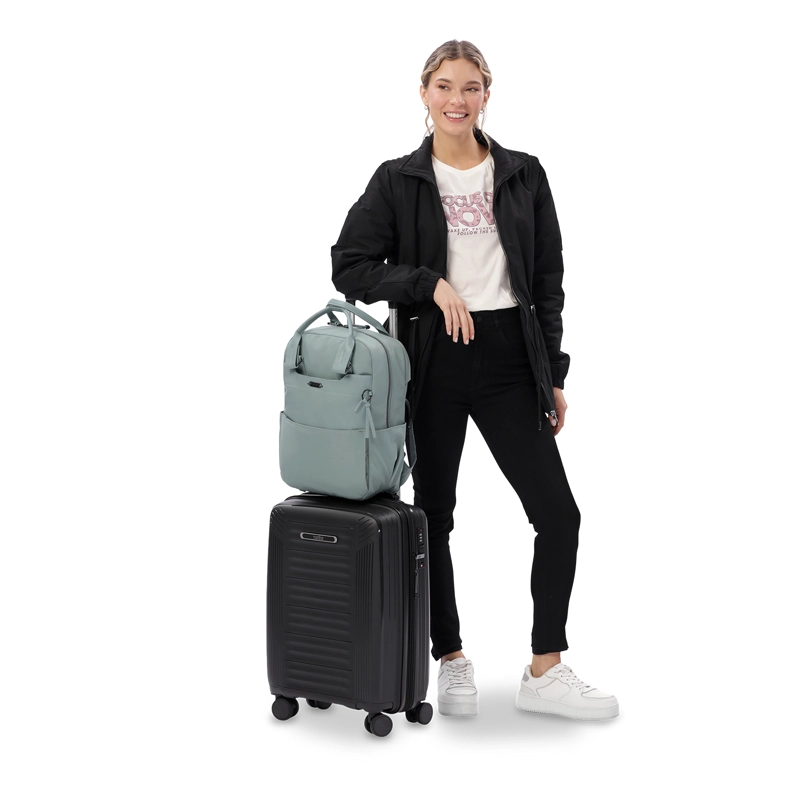 MOCHILA EJECUTIVO PORTA PC 14' TOSCANA VERDE MUJER - 7