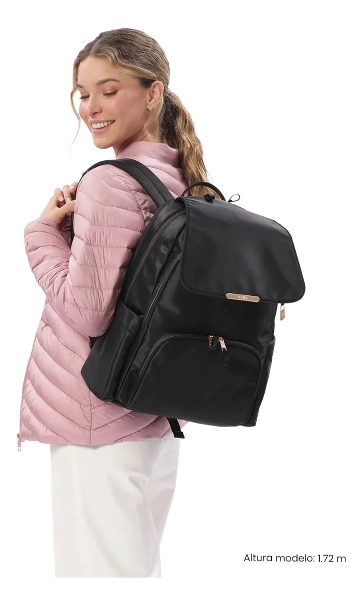 MOCHILA EJECUTIVO PORTA PC 16  BEL 2.0 NEGRO MUJER - 2