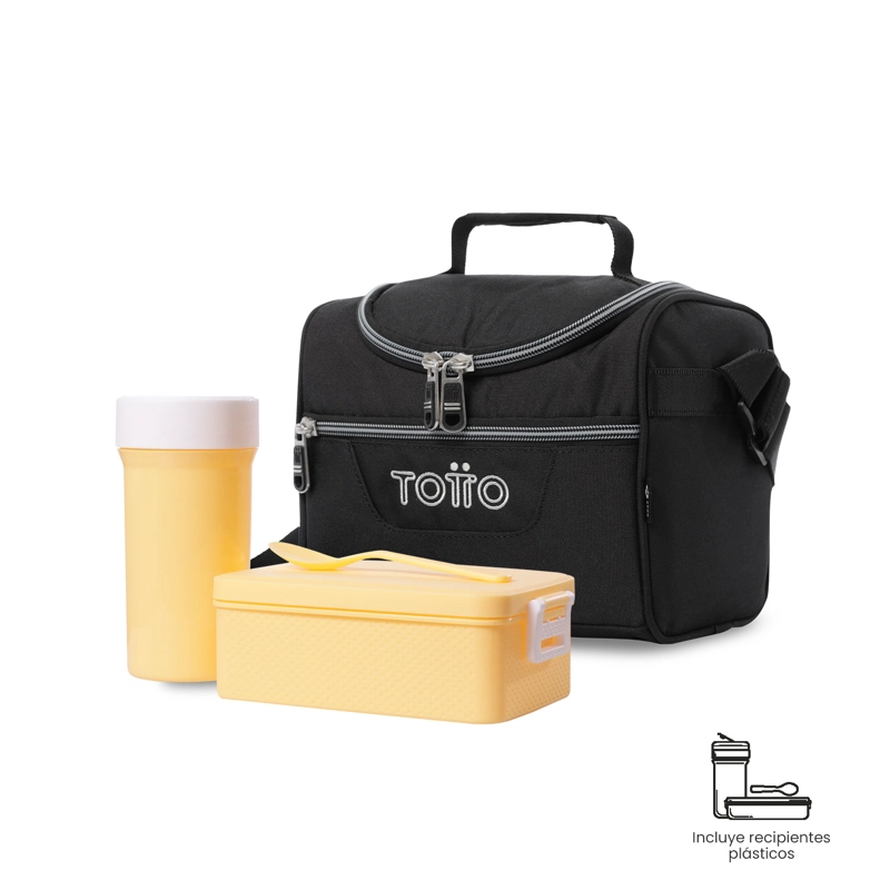 LONCHERA TE RMICA PIZARRA ECOLE SOLID GRANDE NEGRA - 7