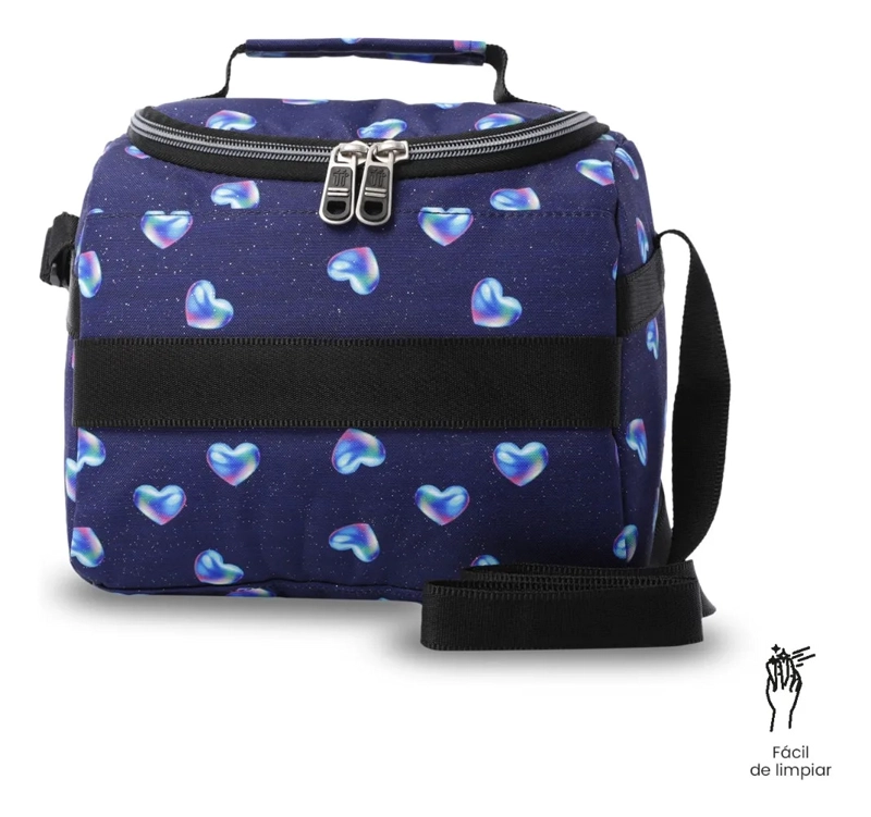 LONCHERA TE RMICA PARA MUJER RESALTADOR GLITTER GRANDE AZUL - 6