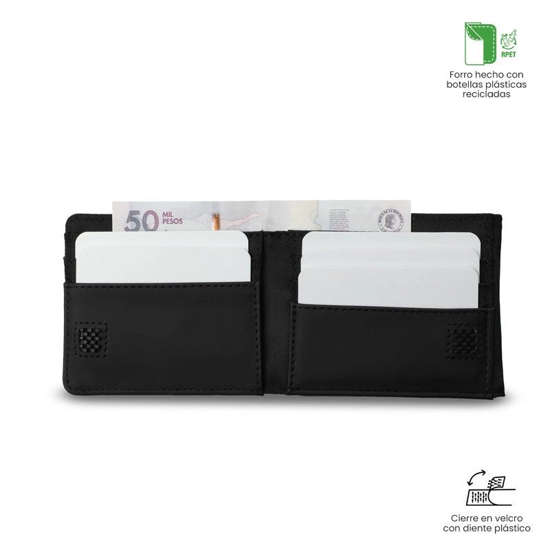 BILLETERA HOMBRE NEXUS GRANDE CON RFID BLOCKER NEGRA - 3