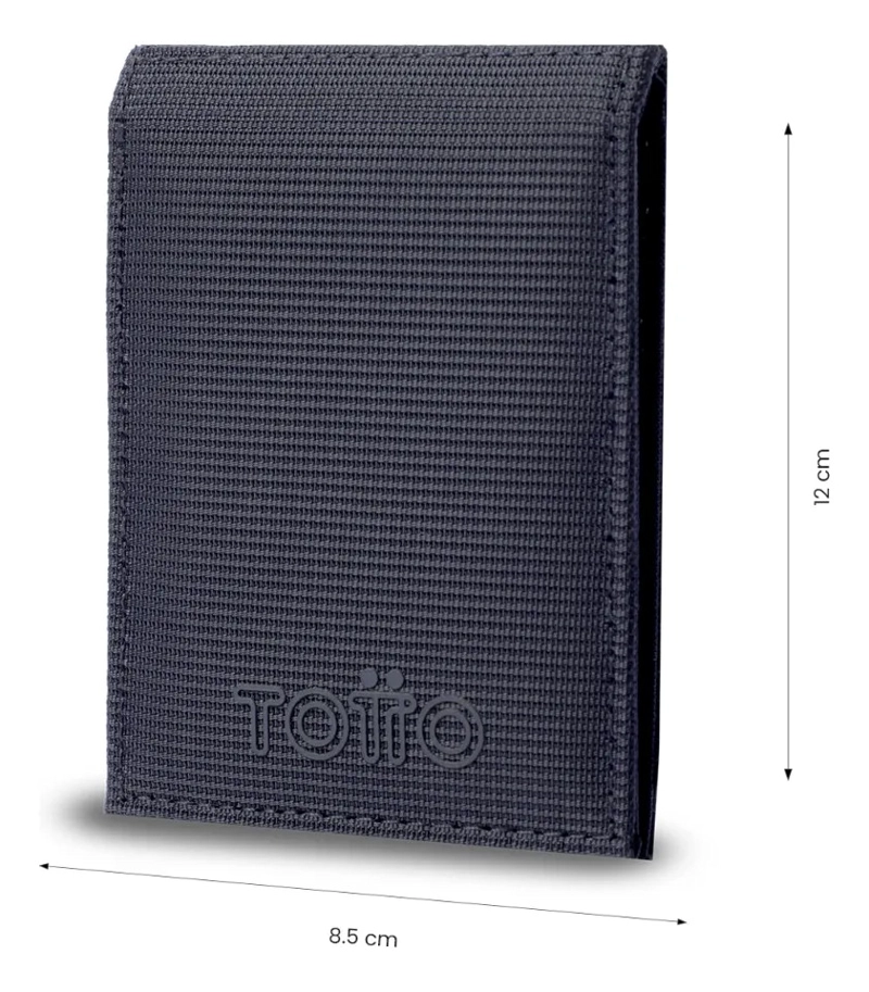 BILLETERA HOMBRE MESH PEQUEÑA CON RFID BLOCKER AZUL - 2
