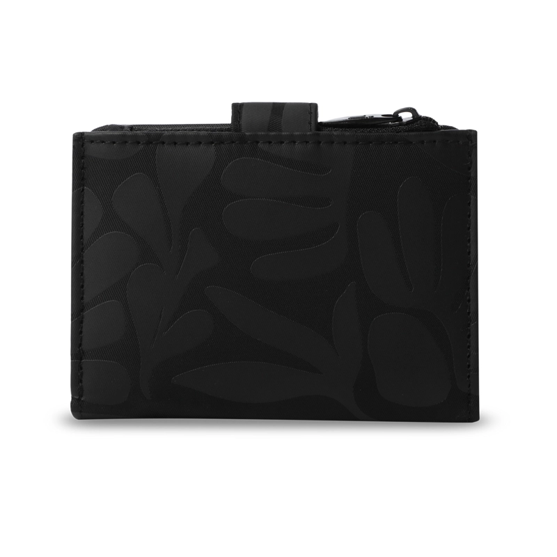 BILLETERA MUJER TEXTURE PEQUEÑA CON RFID BLOCKER NEGRA - 5