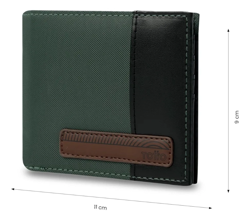 BILLETERA HOMBRE HALVO CON RFID BLOCKER VERDE - 2