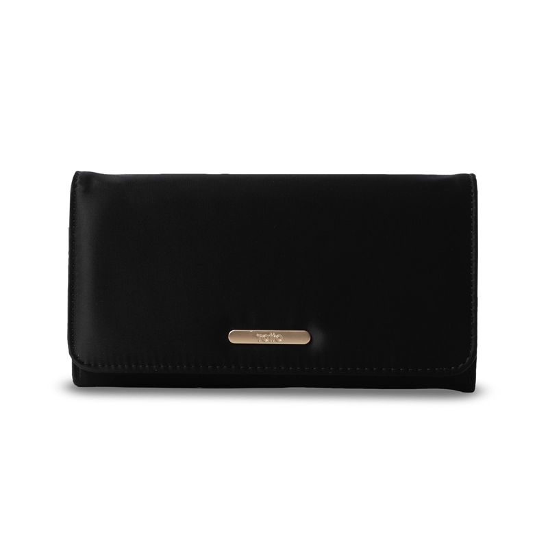BILLETERA MUJER BEL GRANDE CON RFID BLOCKER NEGRA - 1