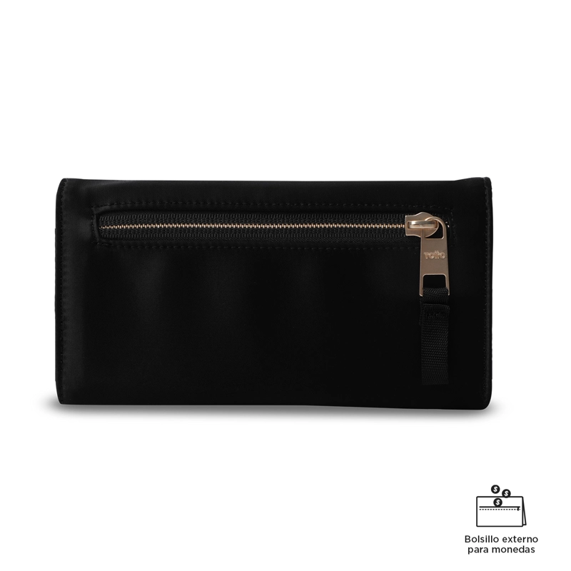 BILLETERA MUJER BEL GRANDE CON RFID BLOCKER NEGRA - 4