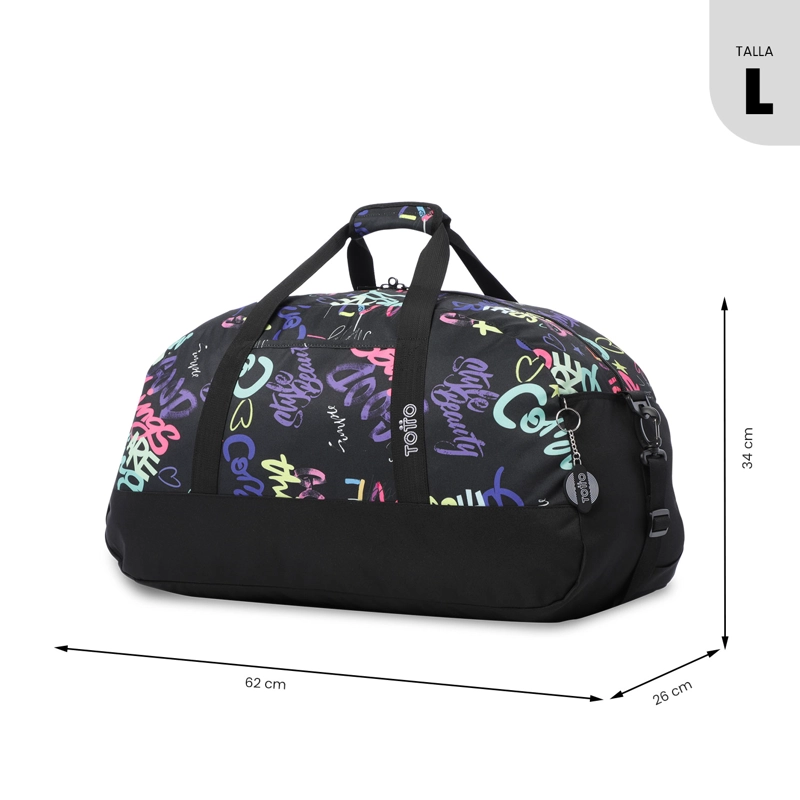 BOLSO DE VIAJE ACTIVE GRANDE COLOR NEGRO - 3