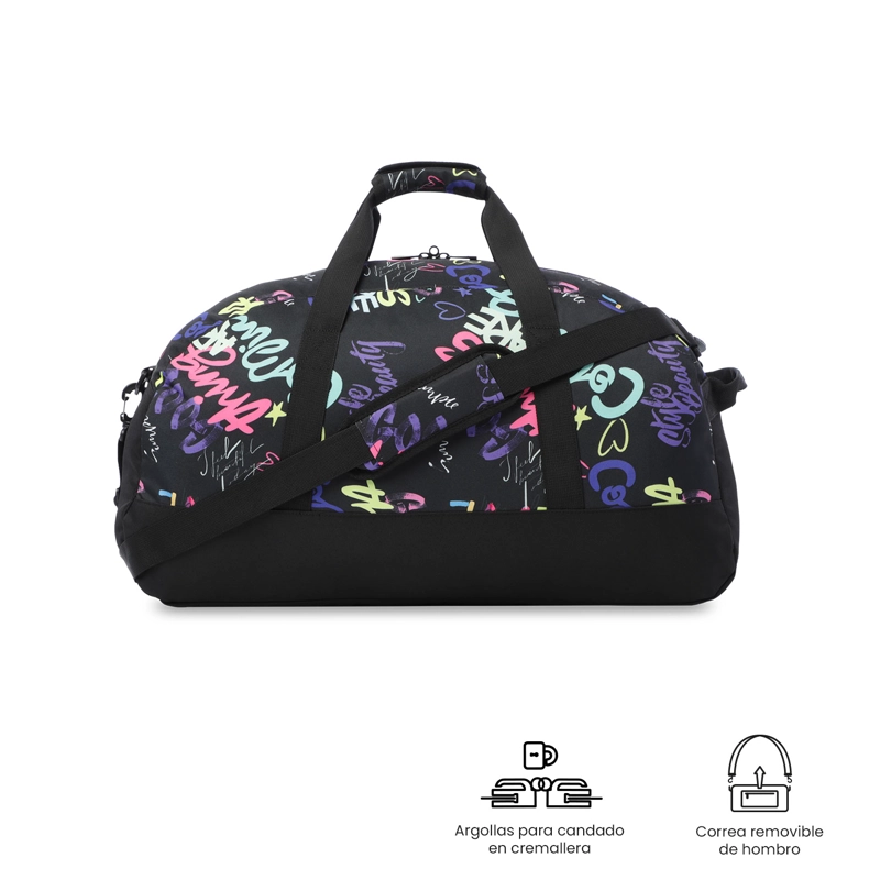 BOLSO DE VIAJE ACTIVE GRANDE COLOR NEGRO - 5