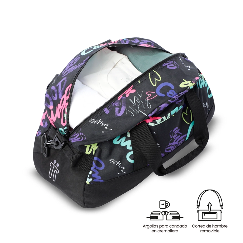 BOLSO DE VIAJE ACTIVE PEQUEÑA COLOR NEGRA - 3