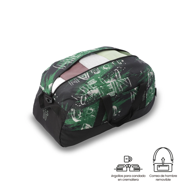 BOLSO DE VIAJE ACTIVE MEDIANA COLOR VERDE - 3