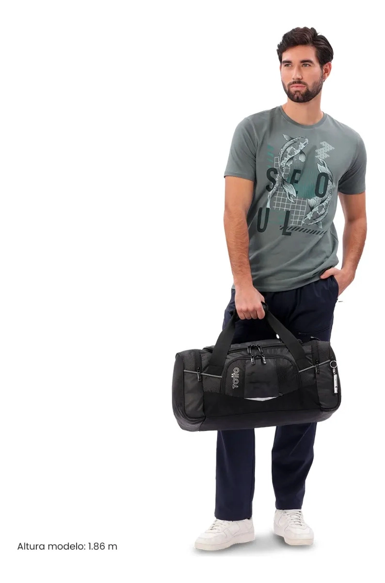 BOLSO DE VIAJE TECK 3.0 PEQUEÑA COLOR NEGRA - 2