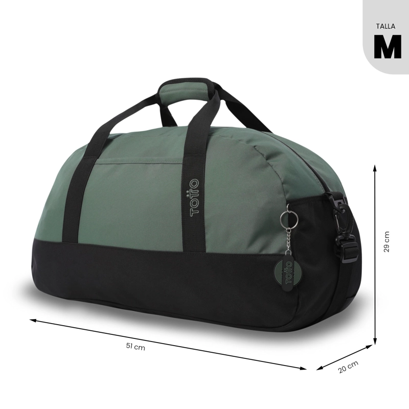 BOLSO DE VIAJE ACTIVE MEDIANA COLOR VERDE - 3