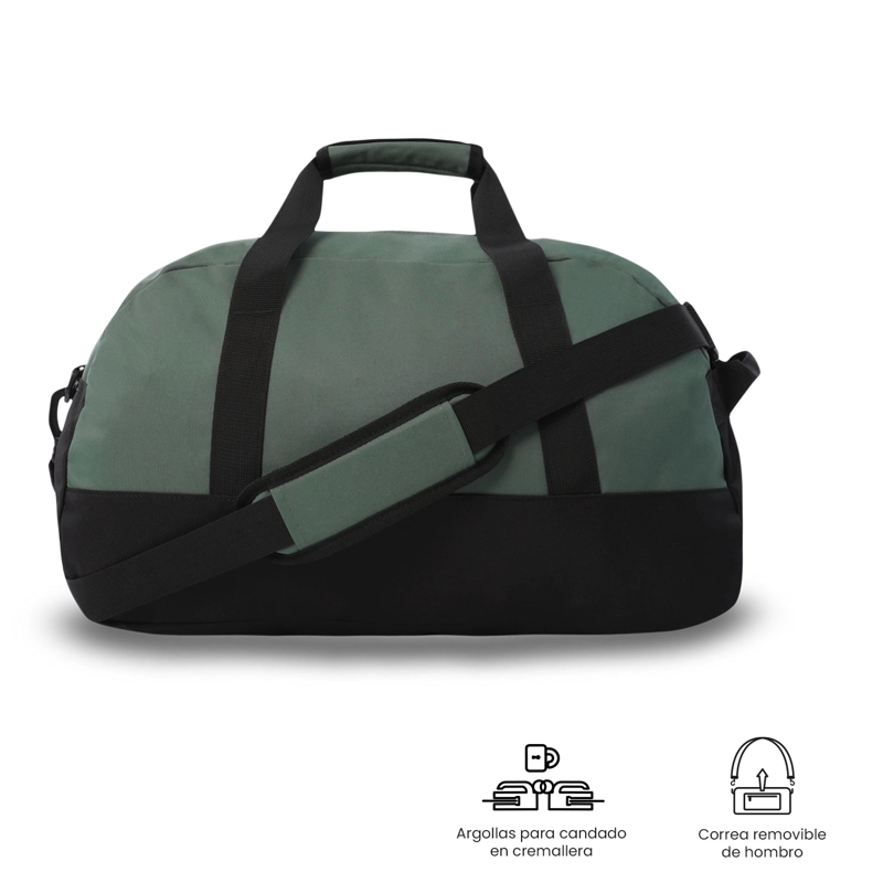 BOLSO DE VIAJE ACTIVE MEDIANA COLOR VERDE - 5