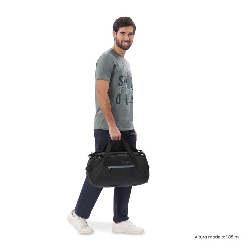BOLSO DE VIAJE 2 EN 1 REVER 35 MEDIANA COLOR NEGRA - 2