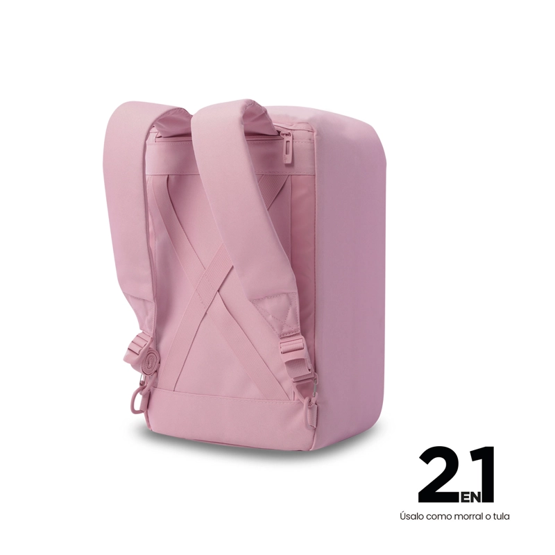 BOLSO DE VIAJE 2 EN 1 UNDERSEAT MEDIANA COLOR ROSADA - 6