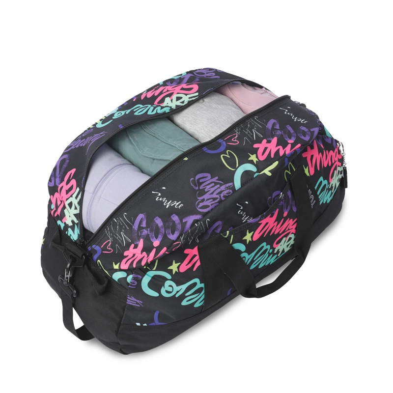 BOLSO DE VIAJE ACTIVE MEDIANA COLOR NEGRA - 4