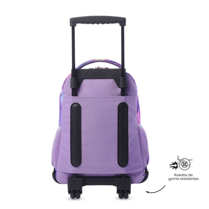 MOCHILA PARA NIÑA CON RUEDAS SKL GRANDE ROSADO - 3