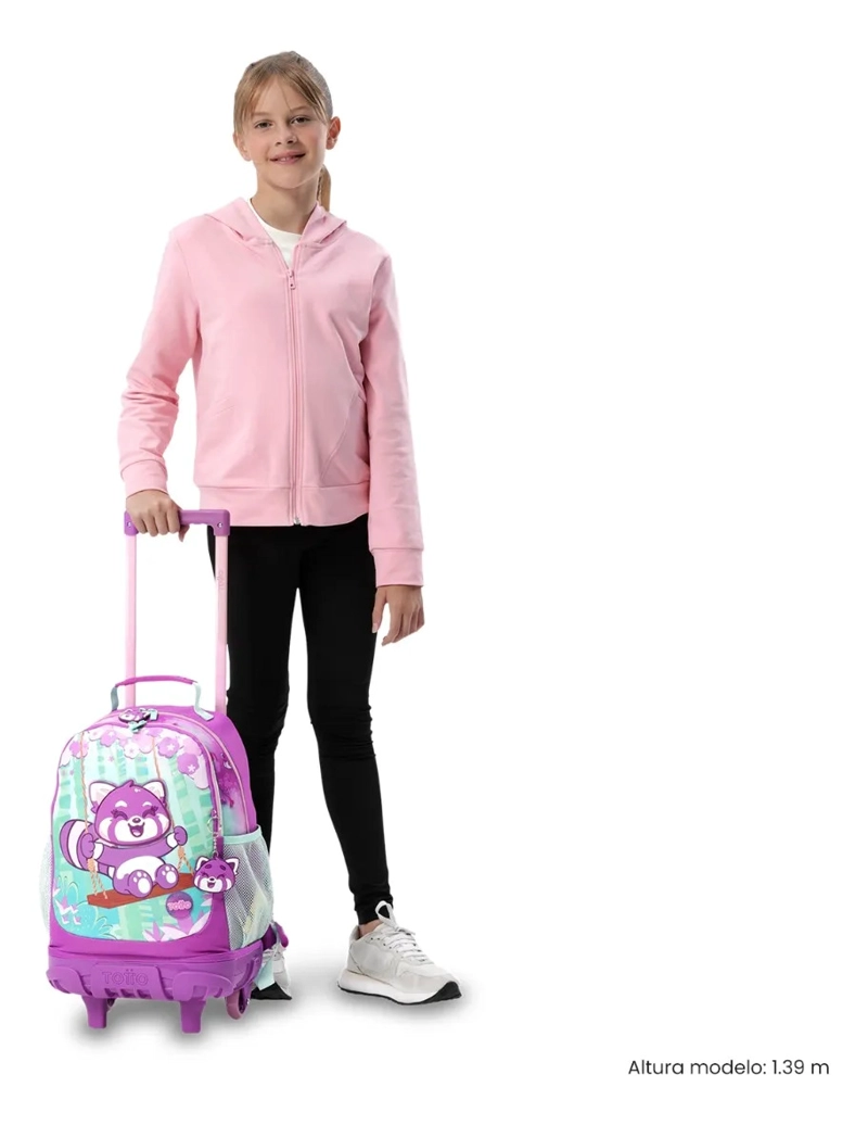 COMBO ESCOLAR MOCHILA CON RUEDAS BAMBU+LIBRO COLOREAR - 2