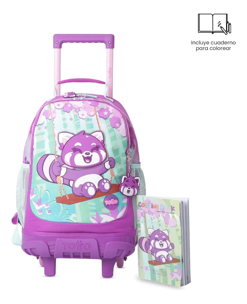 COMBO ESCOLAR MOCHILA CON RUEDAS BAMBU+LIBRO COLOREAR - 5