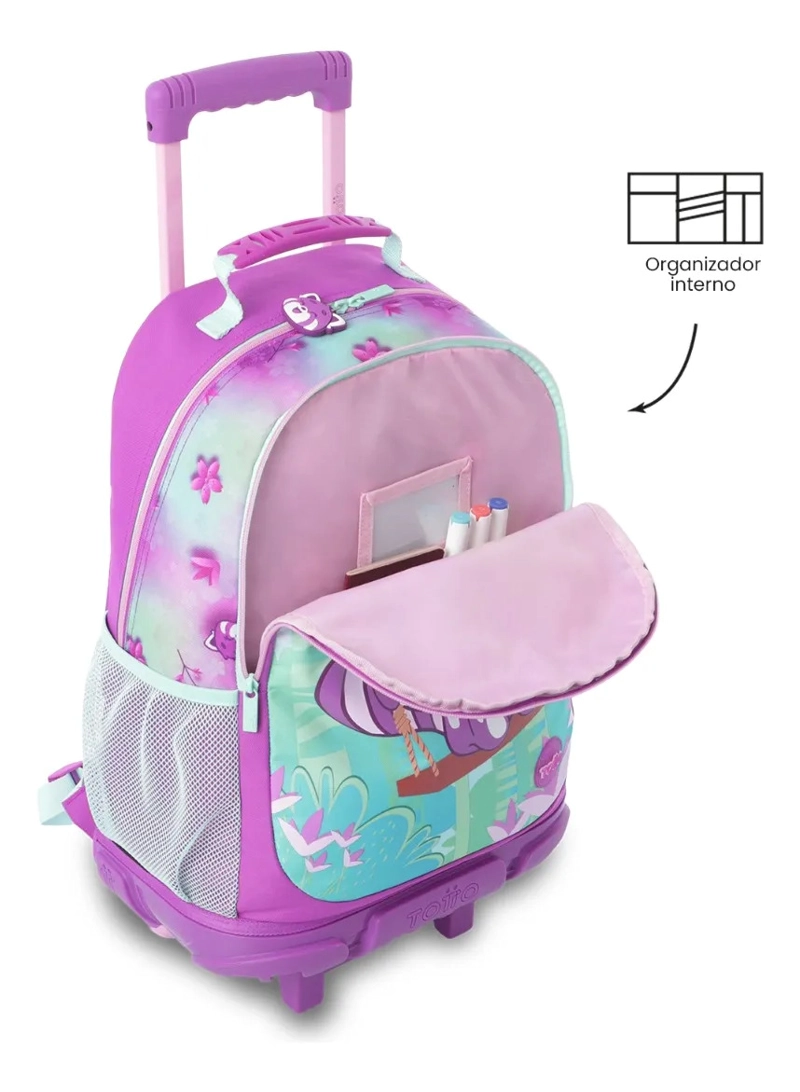COMBO ESCOLAR MOCHILA CON RUEDAS BAMBU+LIBRO COLOREAR - 7