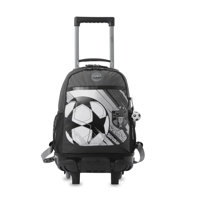 MOCHILA PARA NIÑO CON RUEDAS CHAMPION MEDIANO GRIS - 1