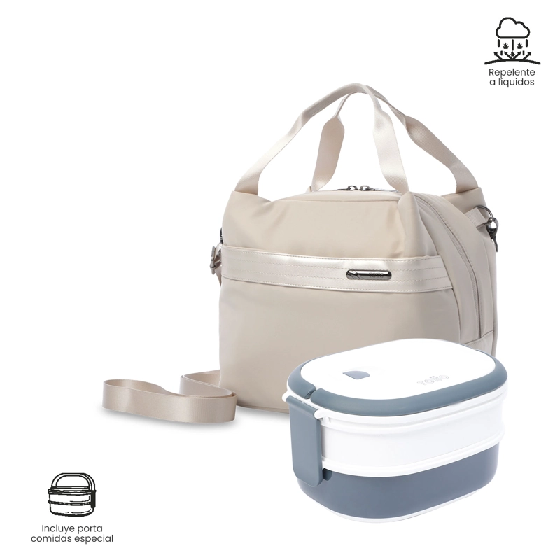 LONCHERA EJECUTIVA BIRMANA GRANDE TE RMICA BEIGE - 5