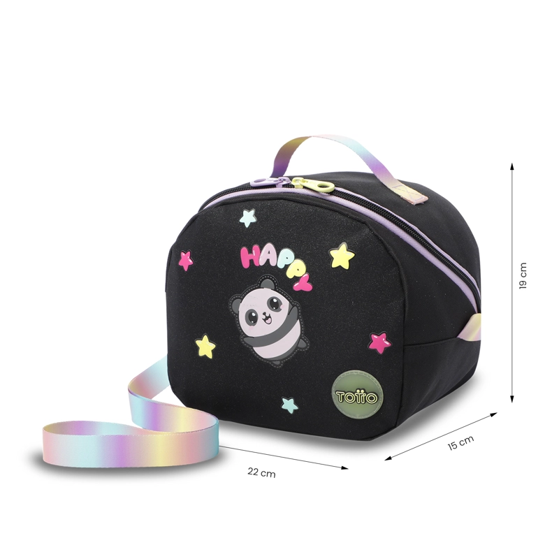 LONCHERA TE RMICA PARA NIÑA GLOWING BLACK MEDIANA NEGRA - 3