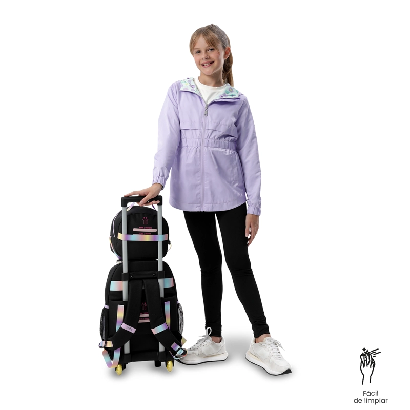 LONCHERA TE RMICA PARA NIÑA GLOWING BLACK MEDIANA NEGRA - 5
