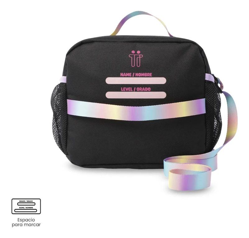 LONCHERA TE RMICA PARA NIÑA GLOWING BLACK GRANDE NEGRA - 4