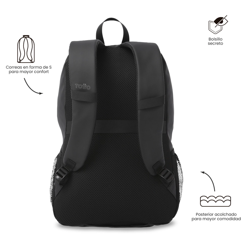 MORRAL UNIVERSITARIO SPRINT PORTA PC 14' NEGRO HOMBRE - 3