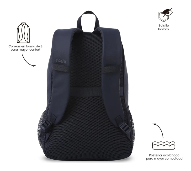 MOCHILA UNIVERSITARIA SPRINT PORTA PC 14  AZUL HOMBRE - 4