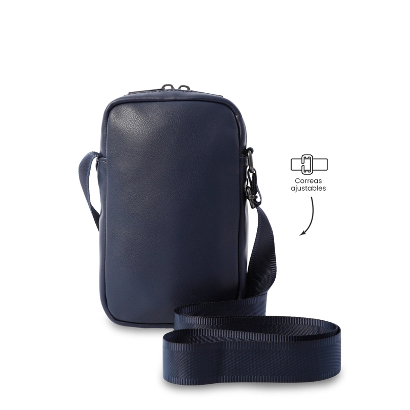 BOLSO PARA HOMBRE INDI TIPO CROSSBODY PEQUEÑO AZUL - 3