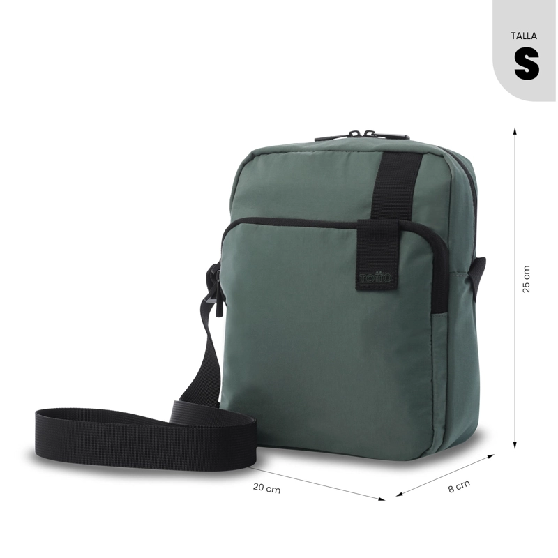 BOLSO PARA HOMBRE DRILL TIPO CROSSBODY PEQUEÑO VERDE - 2