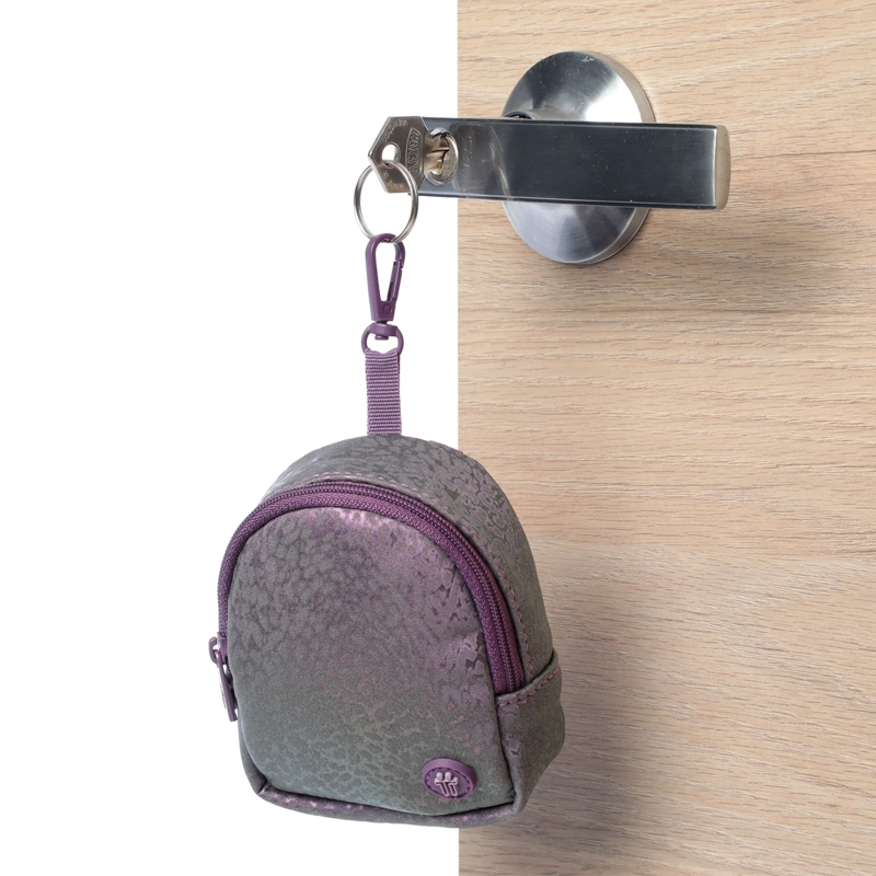 LLAVERO DE MODA MINI MORRAL TOKO COLOR MORADO - 2