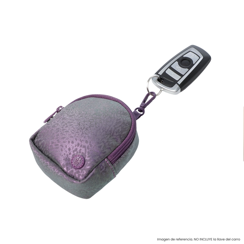 LLAVERO DE MODA MINI MORRAL TOKO COLOR MORADO - 3