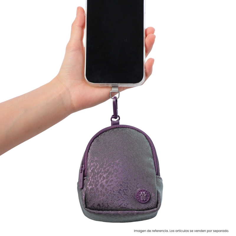 LLAVERO DE MODA MINI MORRAL TOKO COLOR MORADO - 4