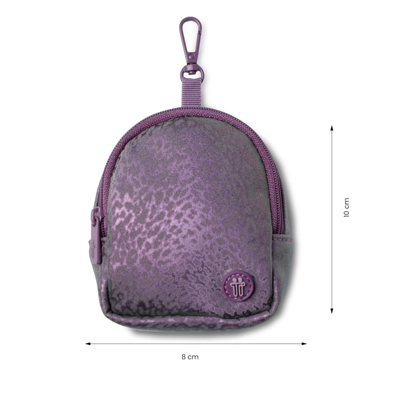LLAVERO DE MODA MINI MORRAL TOKO COLOR MORADO - 5