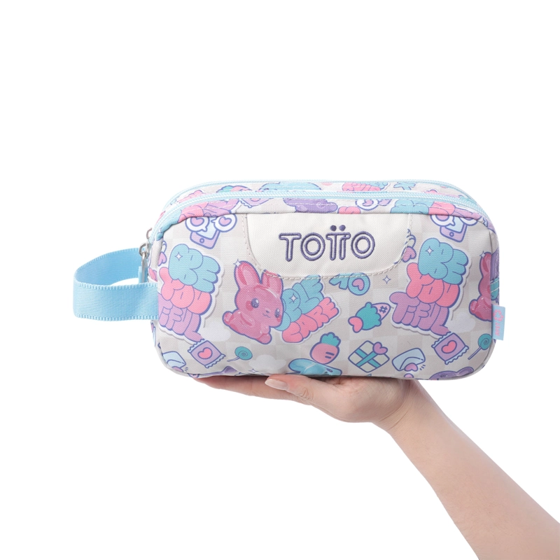 ESTUCHE TOTTO PARA NIÑA ESCUADRA GRANDE BLANCA - 2