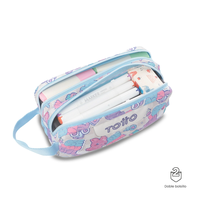 ESTUCHE TOTTO PARA NIÑA ESCUADRA GRANDE BLANCA - 3