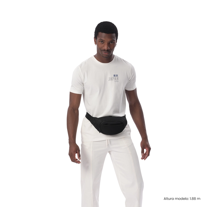 BANANO UNISEX MESH GRANDE COLOR NEGRA - 2