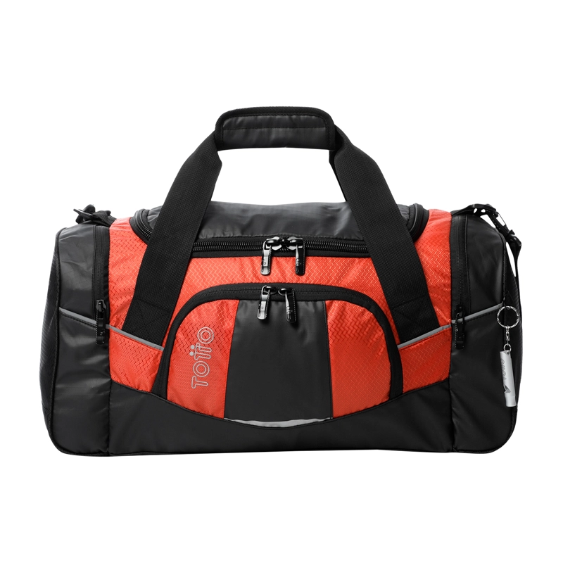 BOLSO DEPORTIVO DE VIAJE TECK 2.0 PEQUEÑO NEGRO/ROJO - 1