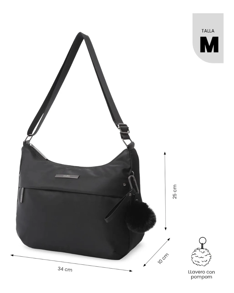 BOLSO PARA MUJER ADELAIDE 1 2.0 TIPO CROSSBODY MEDIANO NEGRO - 3