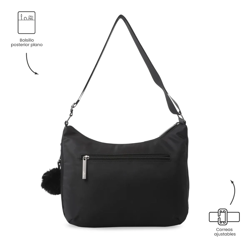 BOLSO PARA MUJER ADELAIDE 1 2.0 TIPO CROSSBODY MEDIANO NEGRO - 4