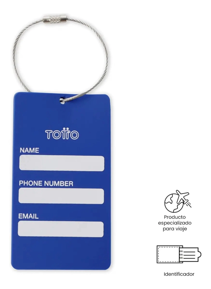 IDENTIFICADOR PARA MALETA DE VIAJE REAL MADRID AZUL - 2