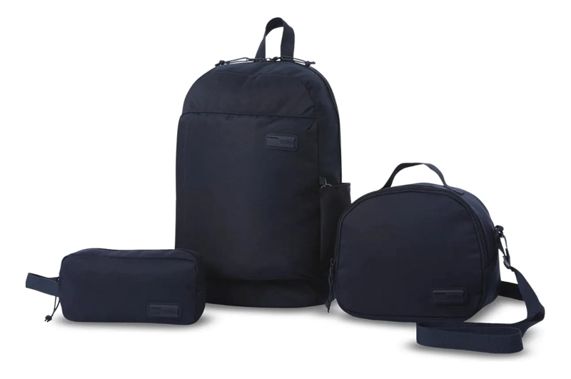 KIT X3 MOCHILA+LONCHERA+MULTIUSO YUNO AZUL - 1