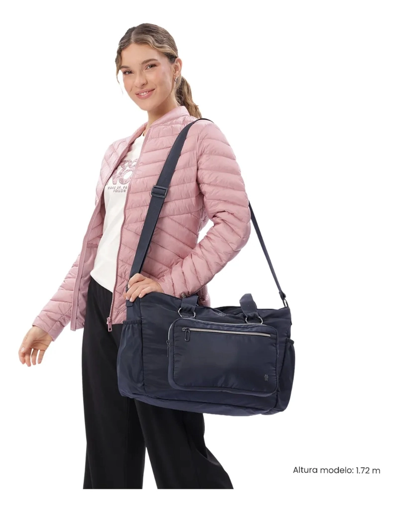 TOTE BAG PARA MUJER SET X2 BRASIL PORTA PC 15  AZUL - 2