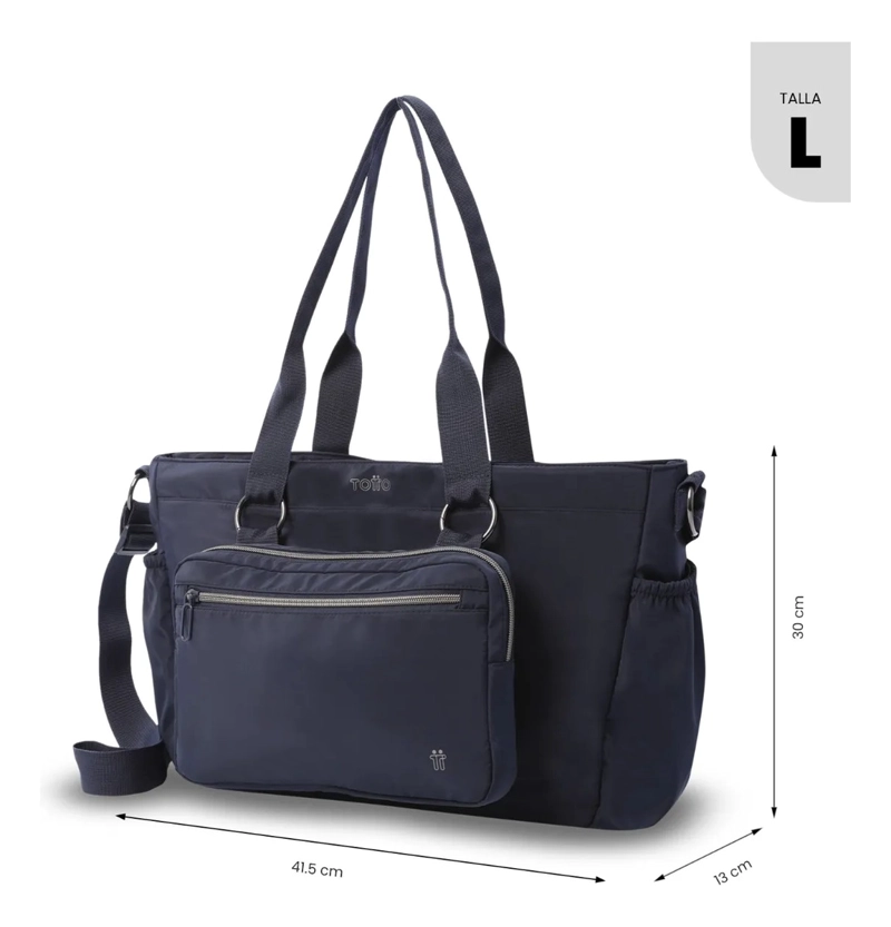 TOTE BAG PARA MUJER SET X2 BRASIL PORTA PC 15  AZUL - 3